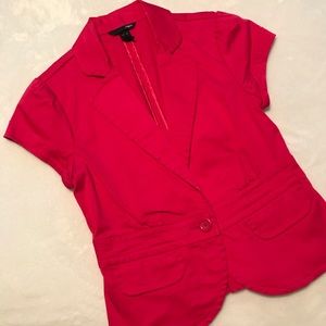 Hot Pink Shortsleeved Blazer